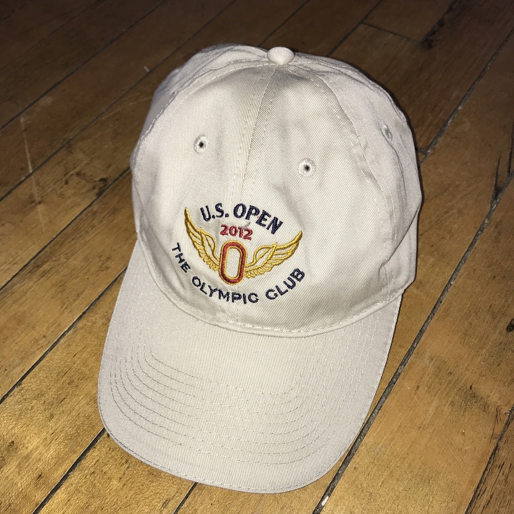 US‎ Open Baseball Cap Golf Hat 2012 The Olympic Club USGA Member Adjustable Tan